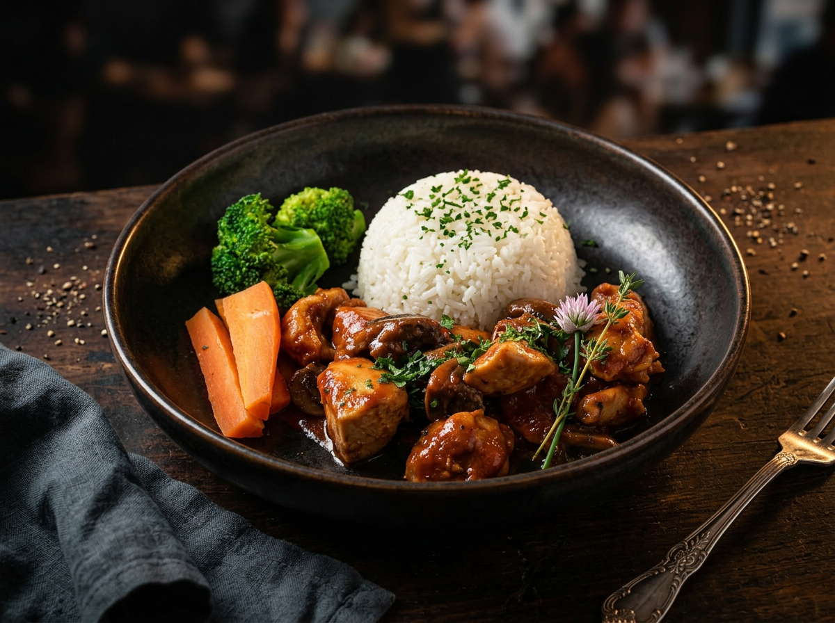 Chicken Marengo — Chicken kosher ready meal